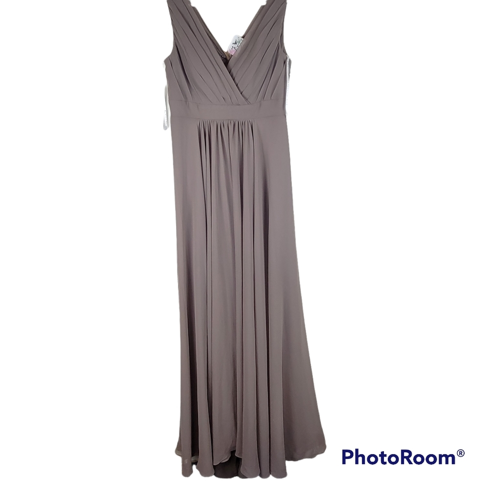 Victoria Kay, Brown Sleeveless Maxi Dress, Size:12 Womens